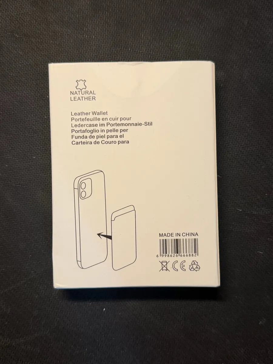 Apple iPhone leather wallet MagSafe navy blue - Image 3