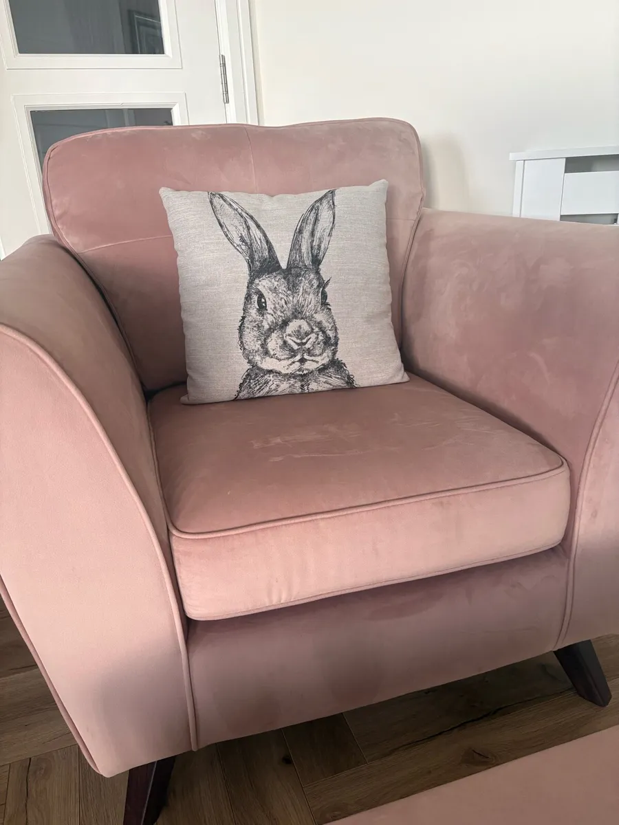 Armchair & footstool - Image 3