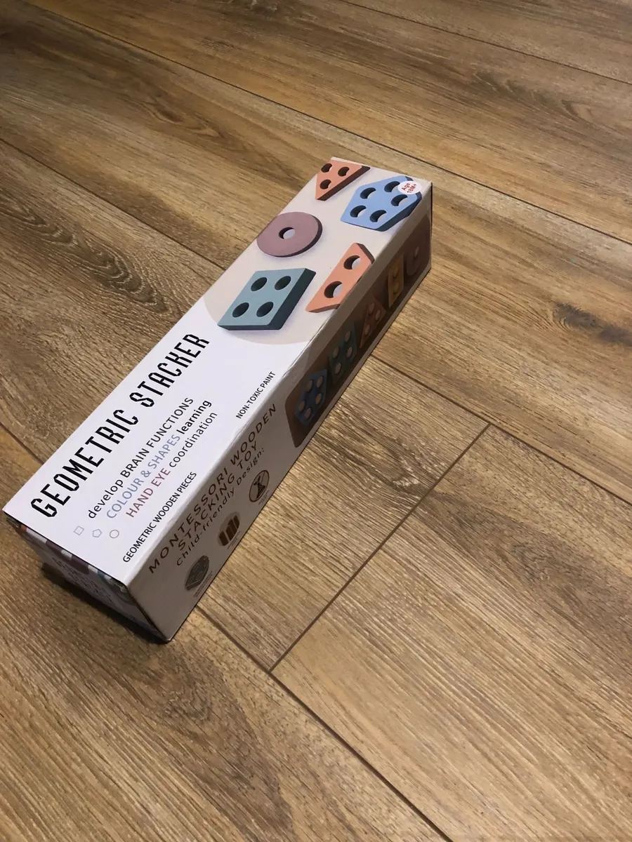 Wooden geometric stacker