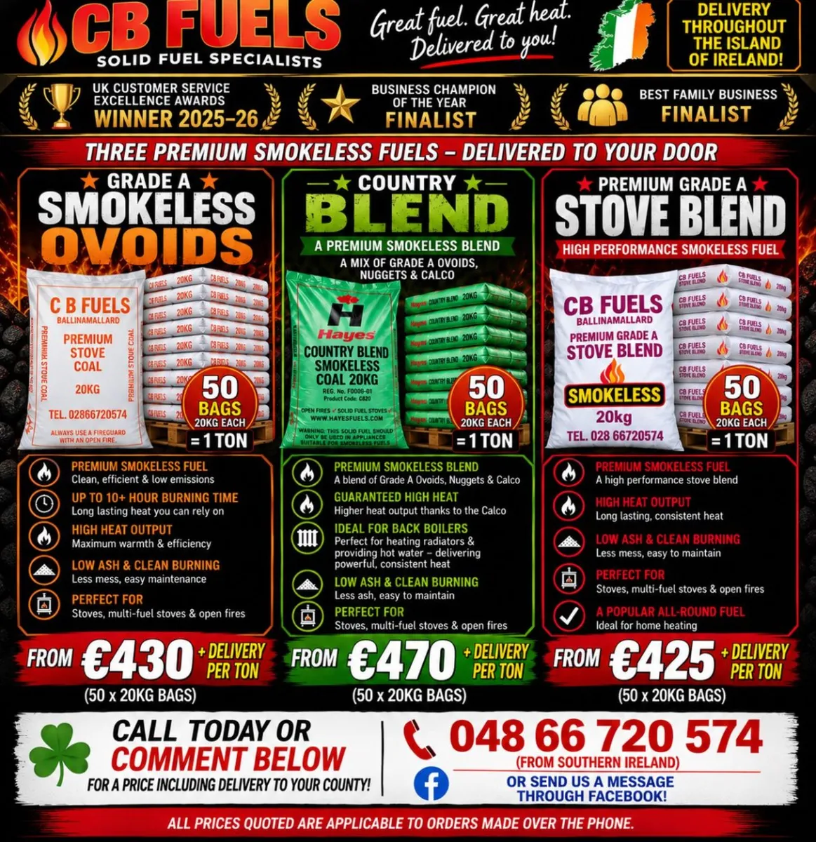 GRADE 'A' OVOIDS SMOKELESS COAL & MORE