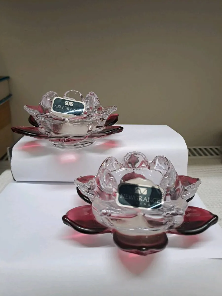 Newgrange Living Glass Tealight Holders - Image 1