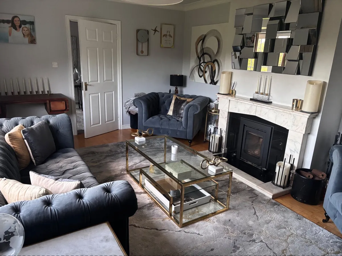 3 Piece  Chesterfield Style  Suite For Sale - Image 1