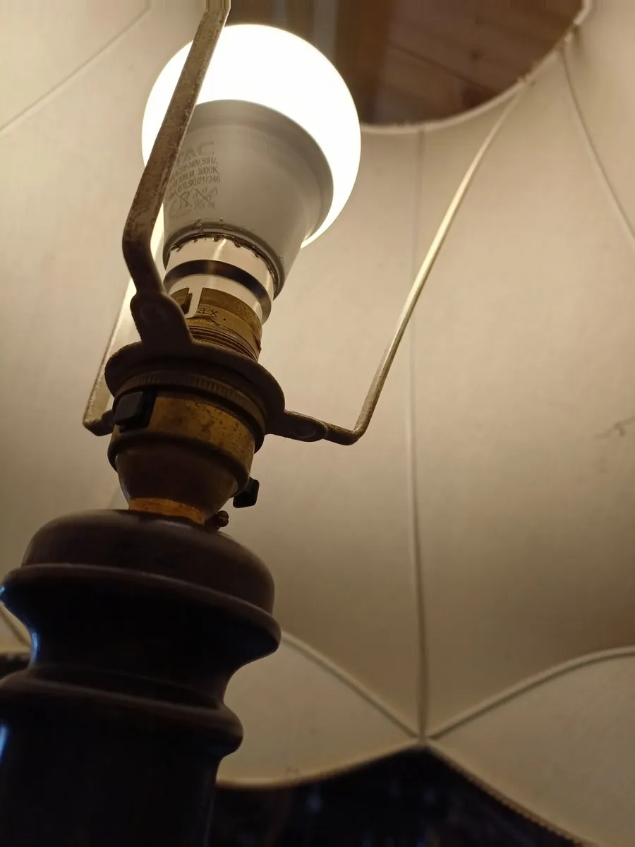 Vintage Mahogany Floor Lamp - Image 3