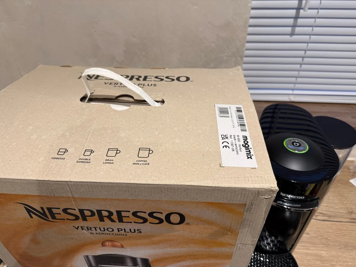 Nespresso Vertu Plus Coffee Machine and Box, Black - Image 2
