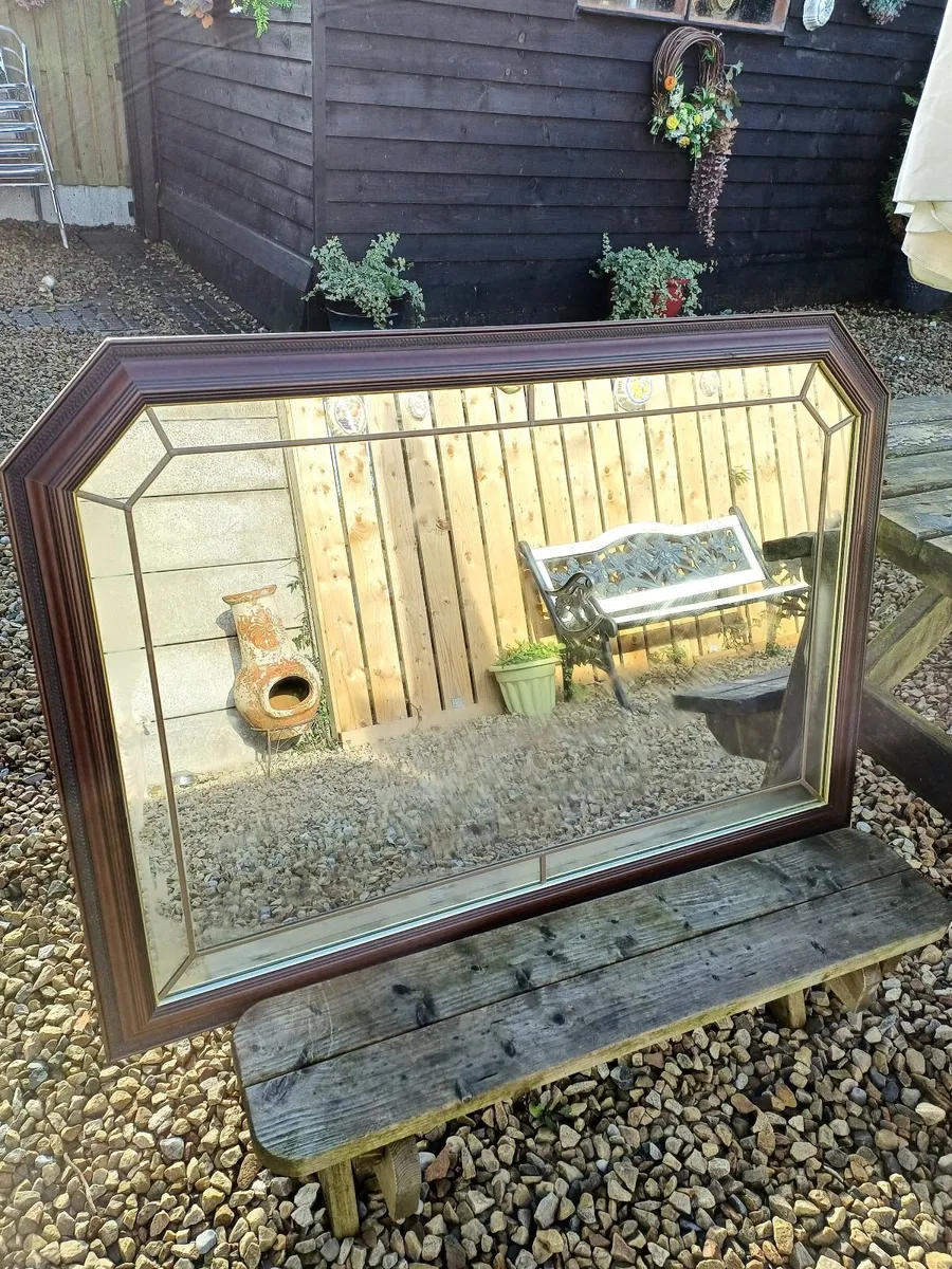 Vintage Leaded Mirror - Image 4