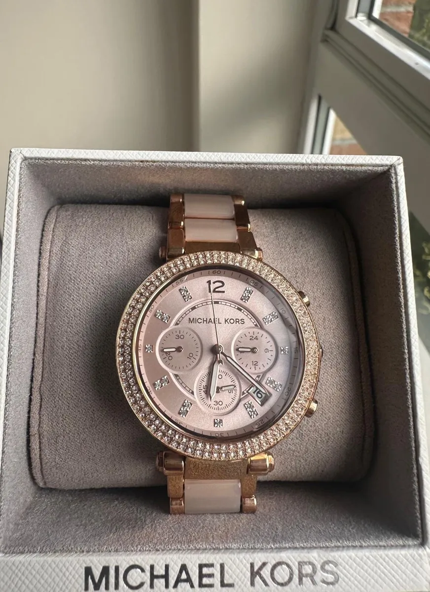 Michael Kors Rose Gold Parker Watch - Image 2