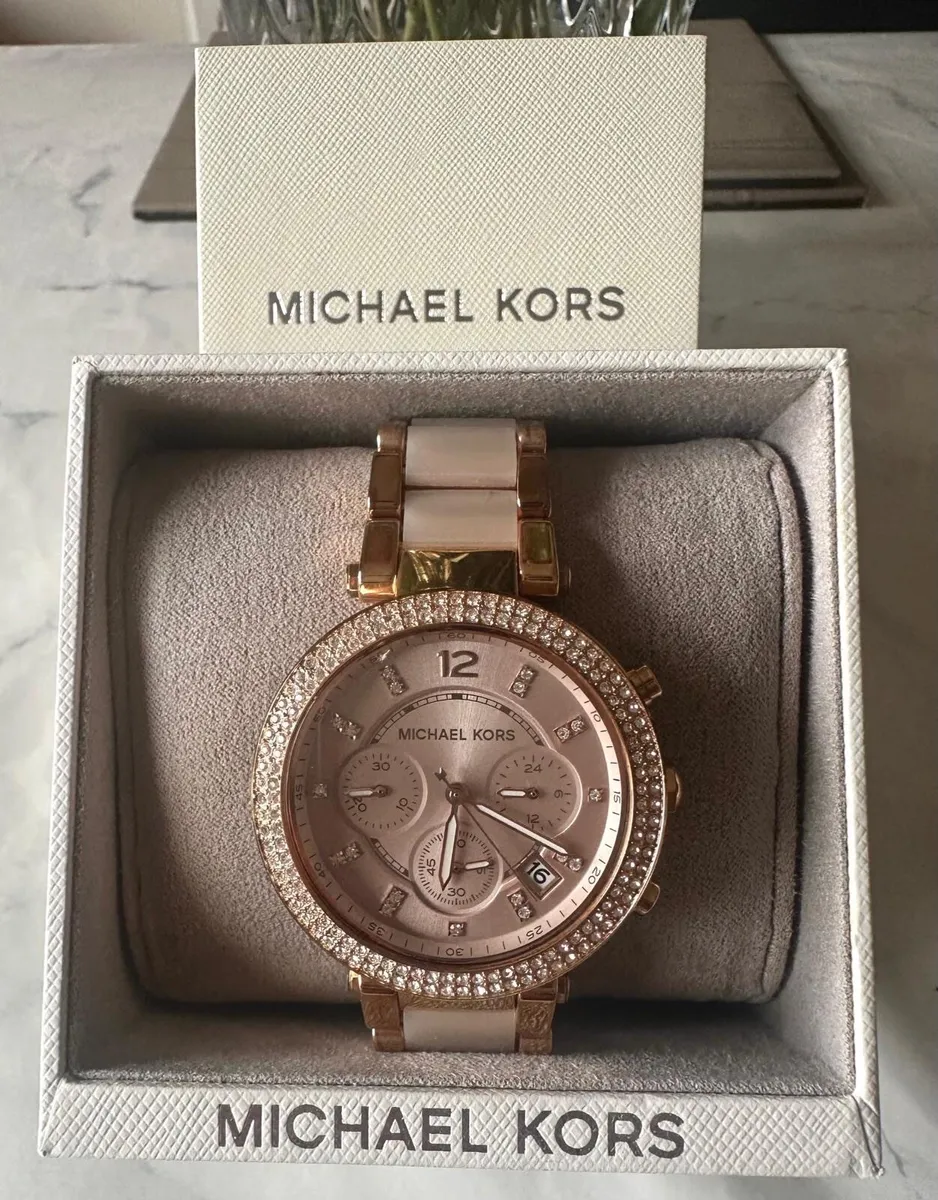 Michael Kors Rose Gold Parker Watch - Image 3