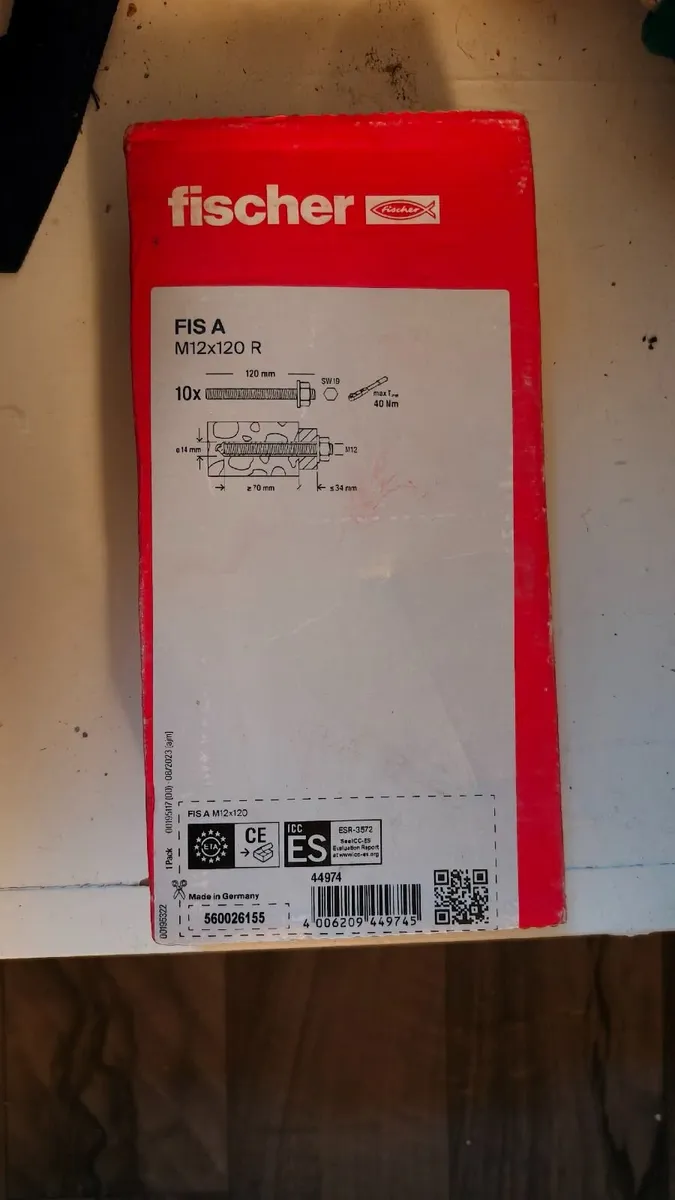 fischer threaded rod FIS A M12 x 120 R stainless s - Image 1