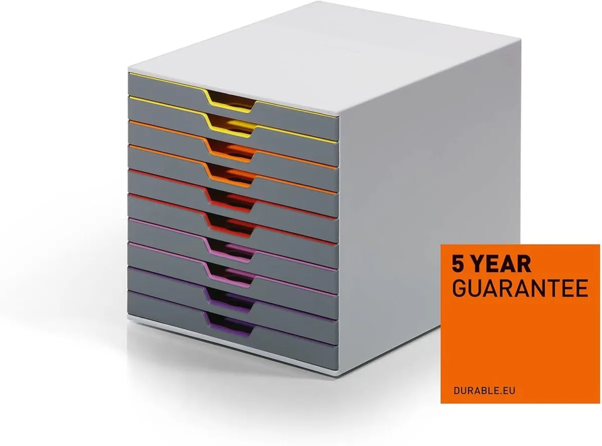 10 Drawer Unit Desktop Set with 10 Colour - Image 4
