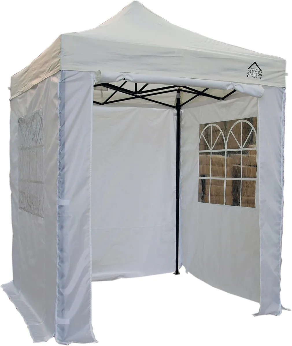 2x2 Fully Waterproof Pop Up Gazebo with 4 - Image 1