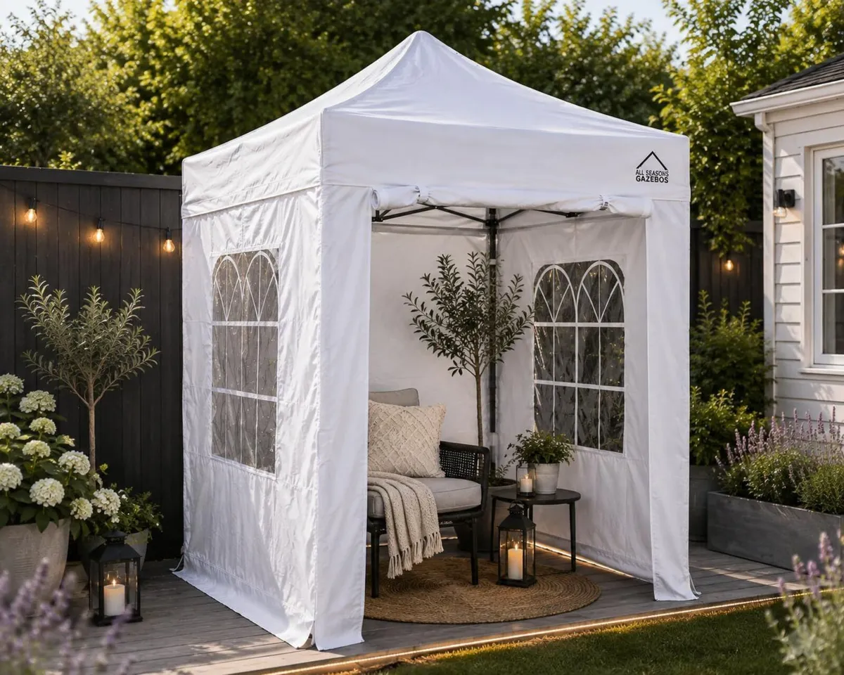 2x2 Fully Waterproof Pop Up Gazebo with 4 - Image 3