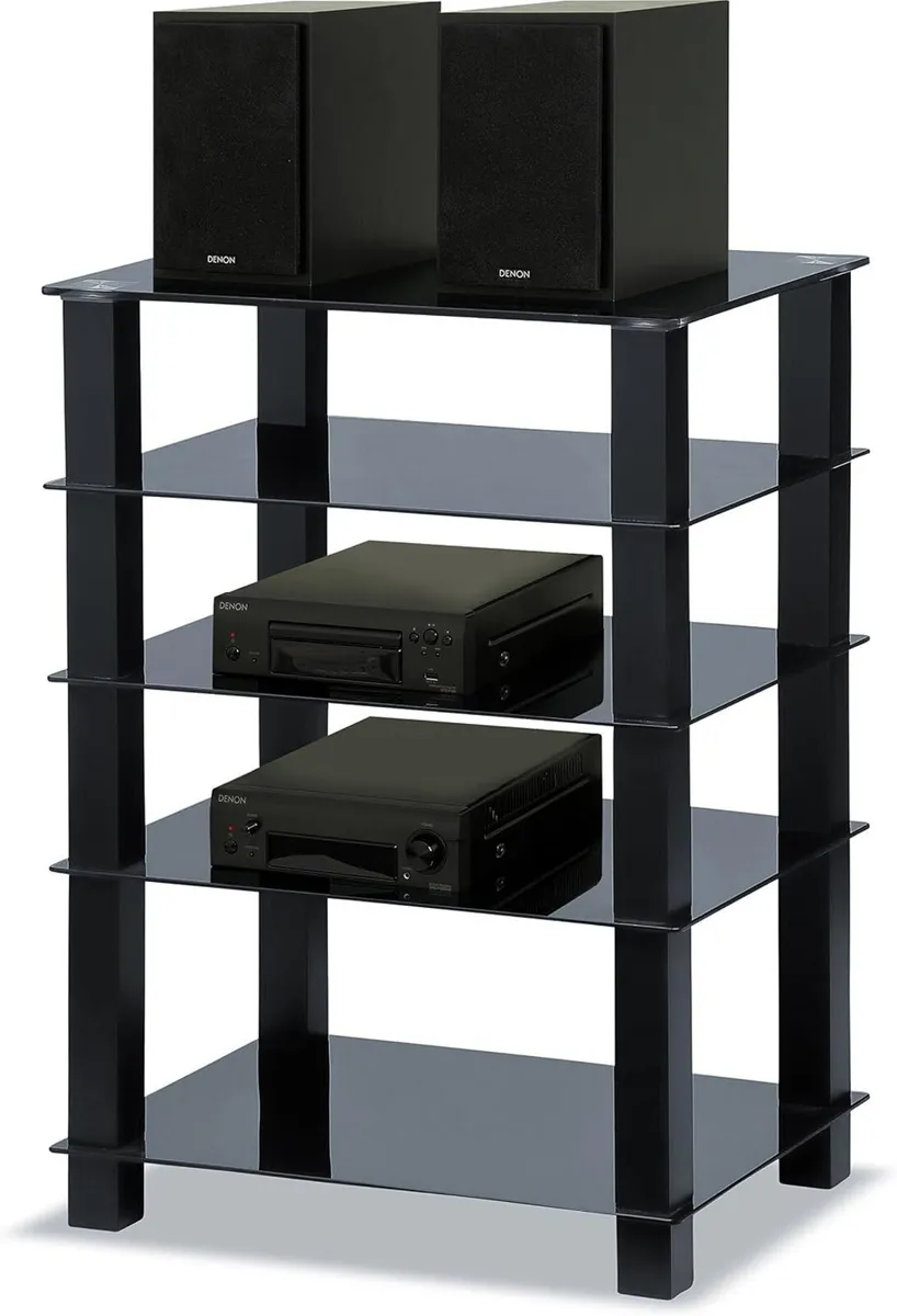 Trinity Gloss 5 Shelf with Legs Flat Screen - Image 4