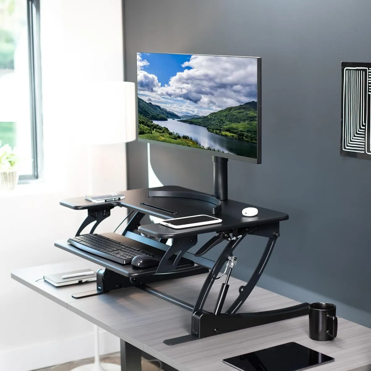 Adjustable Stand Up Desk Converter - Image 2