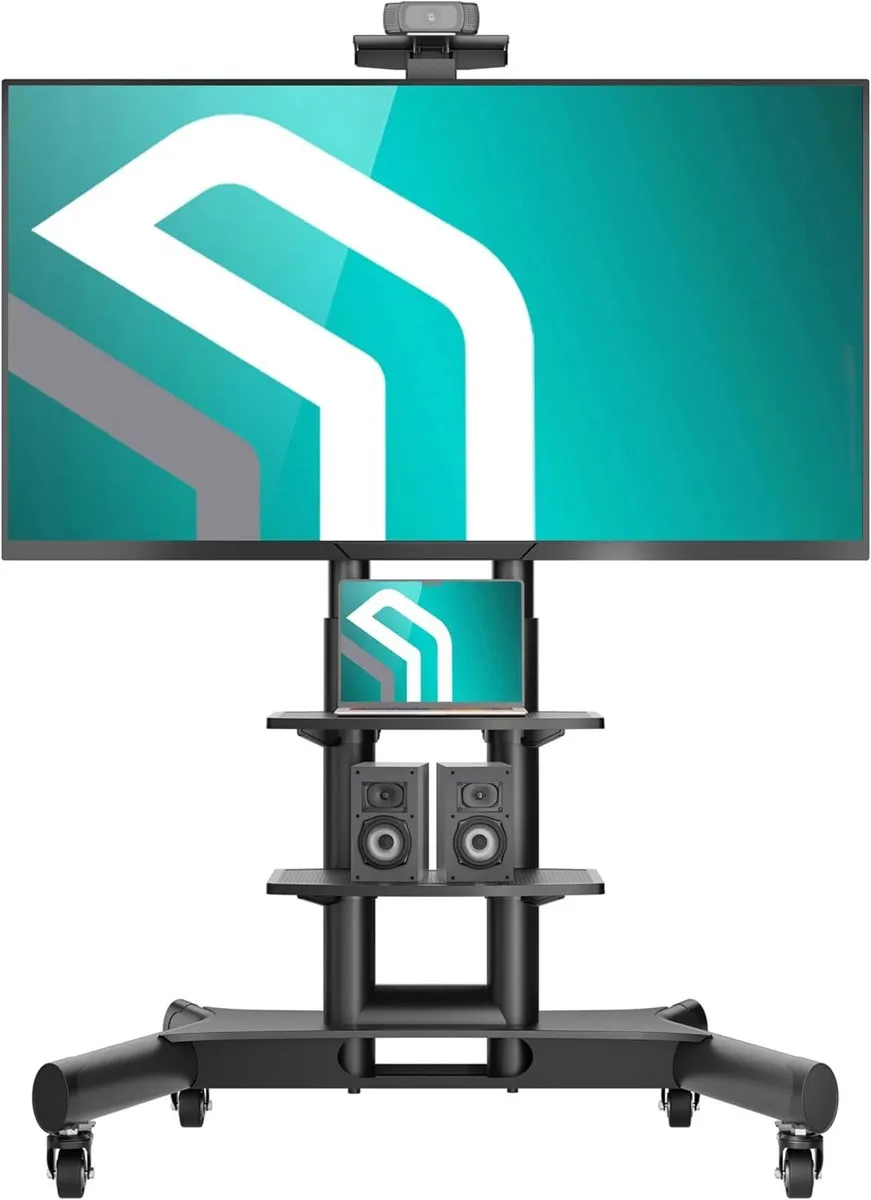 Mobile TV Stand with Mount for 40-70-Inch Screens - Image 1