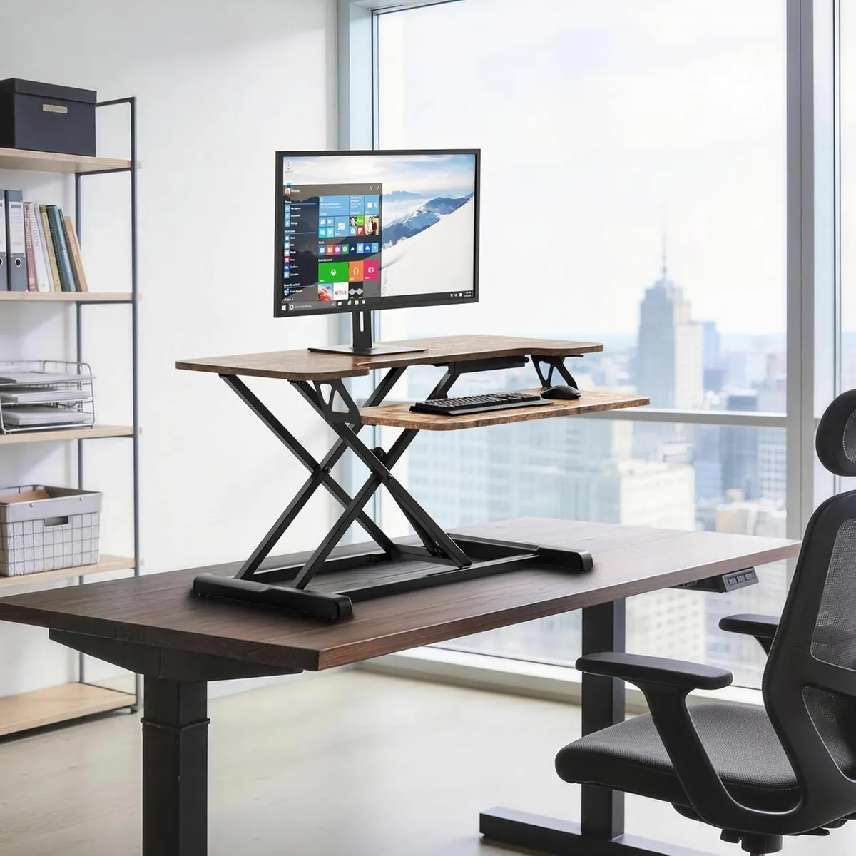 Standing Desk Converter Height Adjustable Sit - Image 2