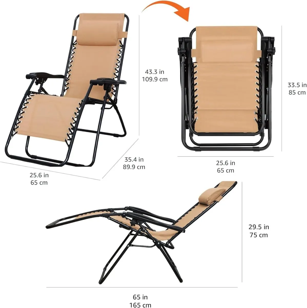 Zero Gravity Chair with Side Table for Relaxing - Image 2