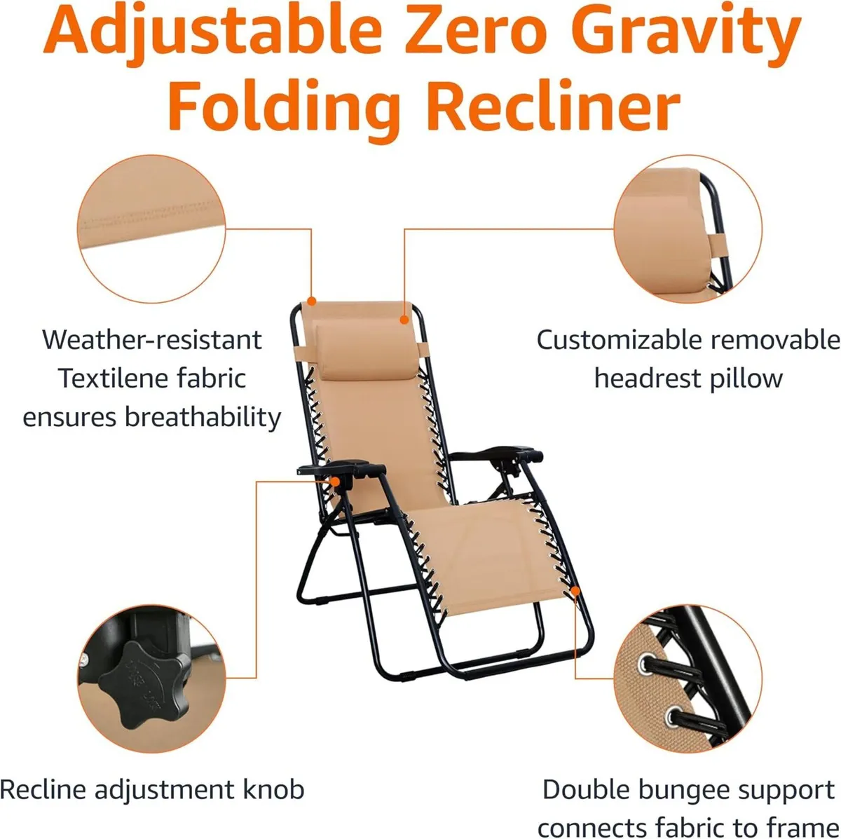Zero Gravity Chair with Side Table for Relaxing - Image 4
