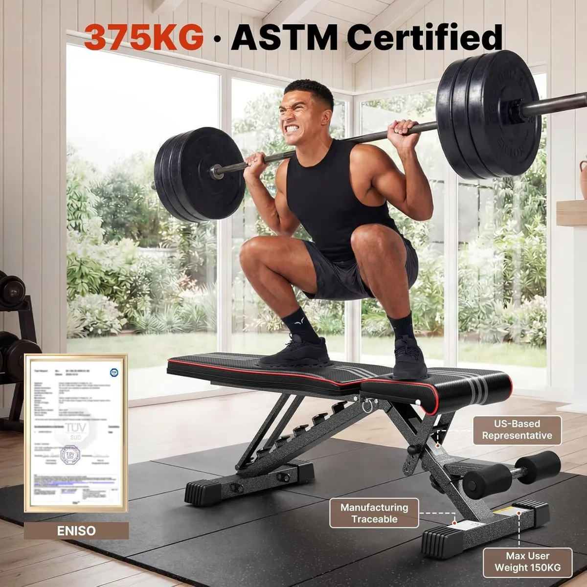 Adjustable Weight Bench for Home Gym - Image 2