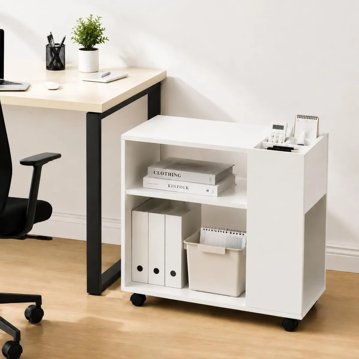 Mobile File Cabinet Lateral Printer Stand - Image 4
