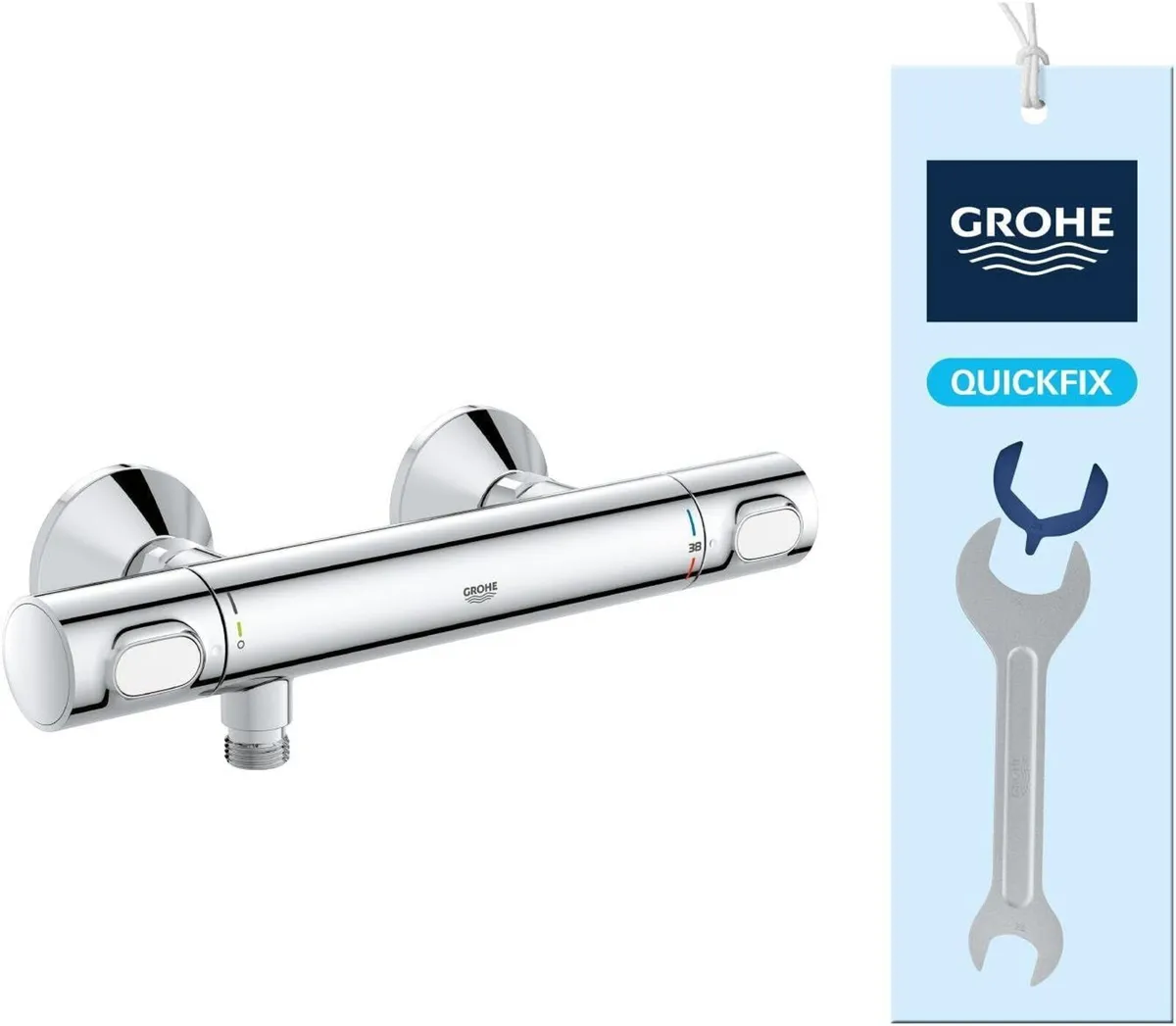 Precision Flow Wall Mounted Thermostatic Shower - Image 1