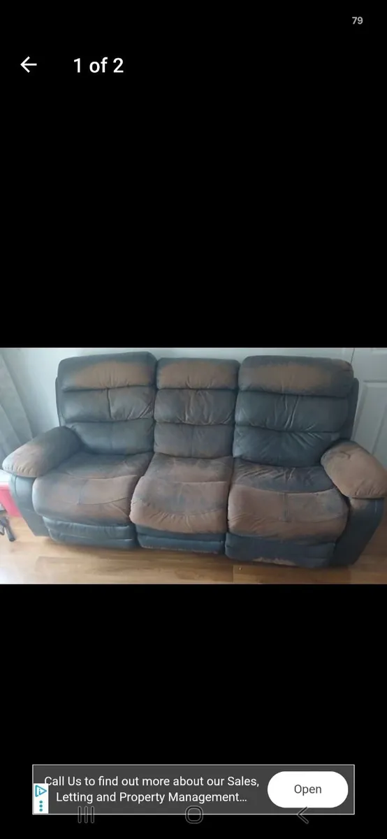 Couch 3 and 1 seater - Image 1