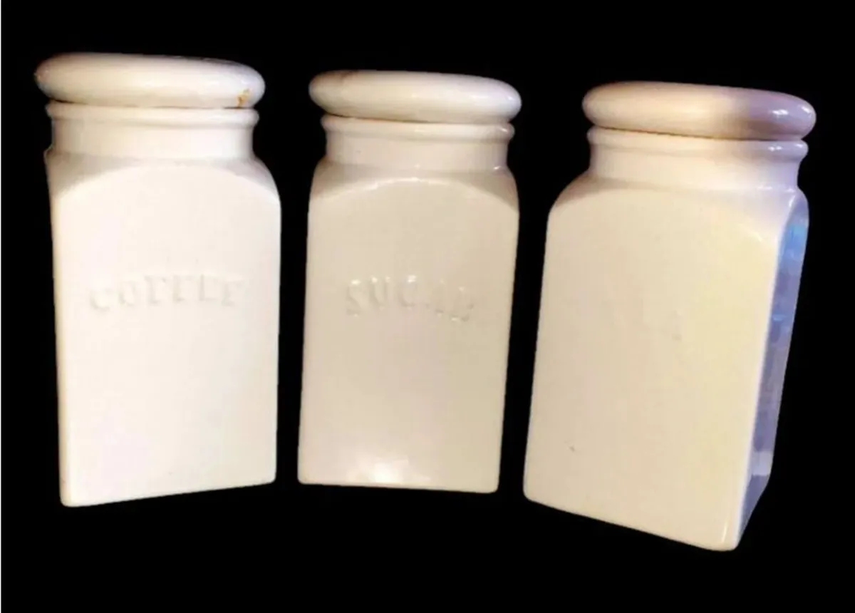 Pristine Large Vintage Canister Set Trilogy - Image 1
