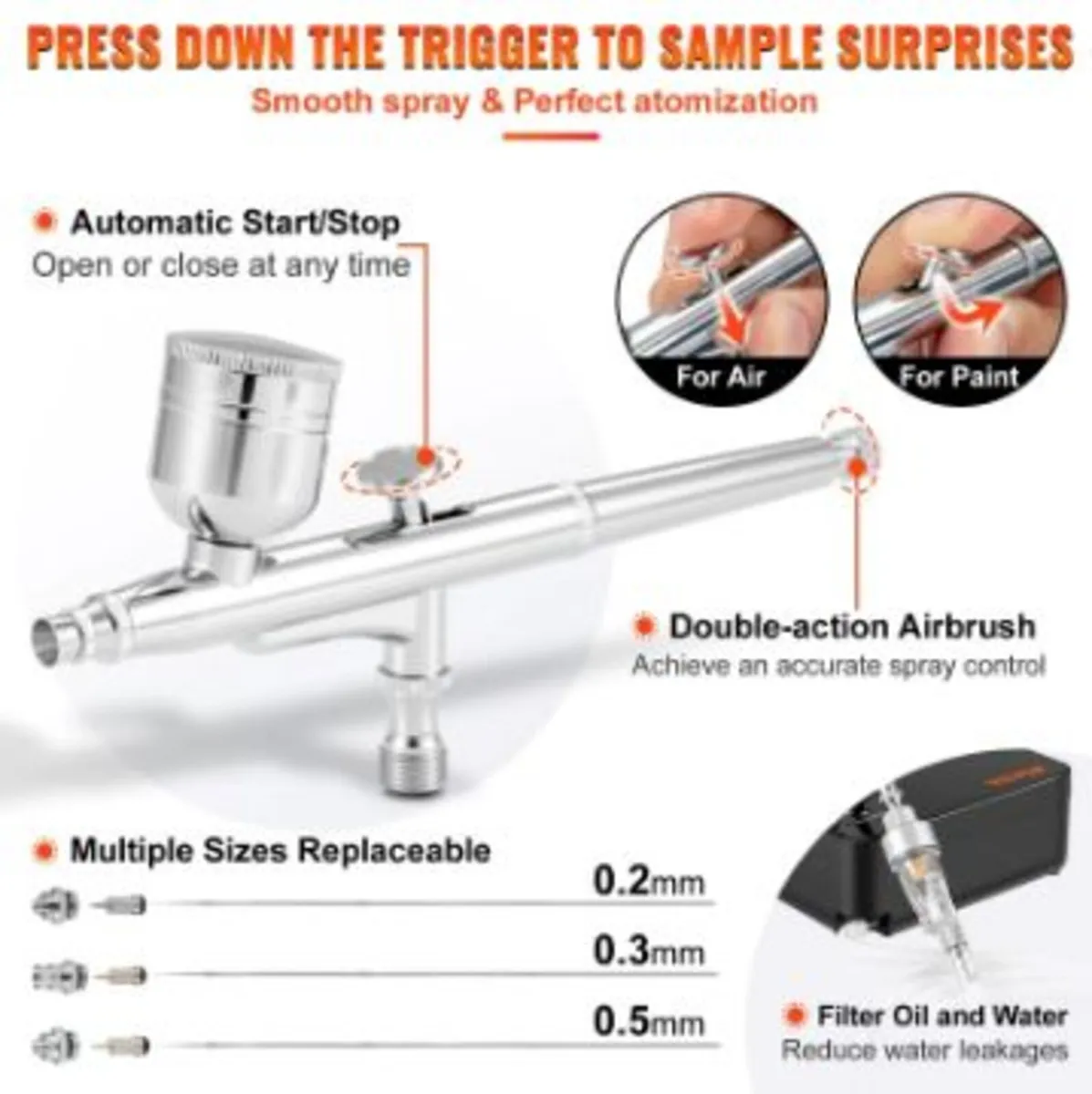 Airbrush Kit, Portable Airbrush Set - Image 4