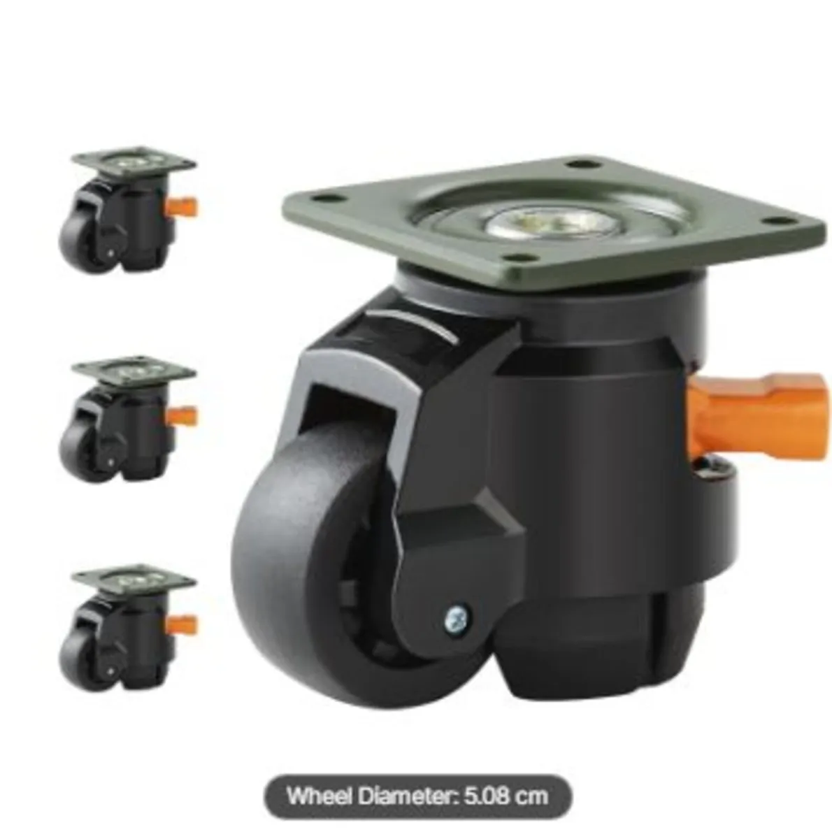 Leveling Casters, Set of 4, 499 kg - Image 1