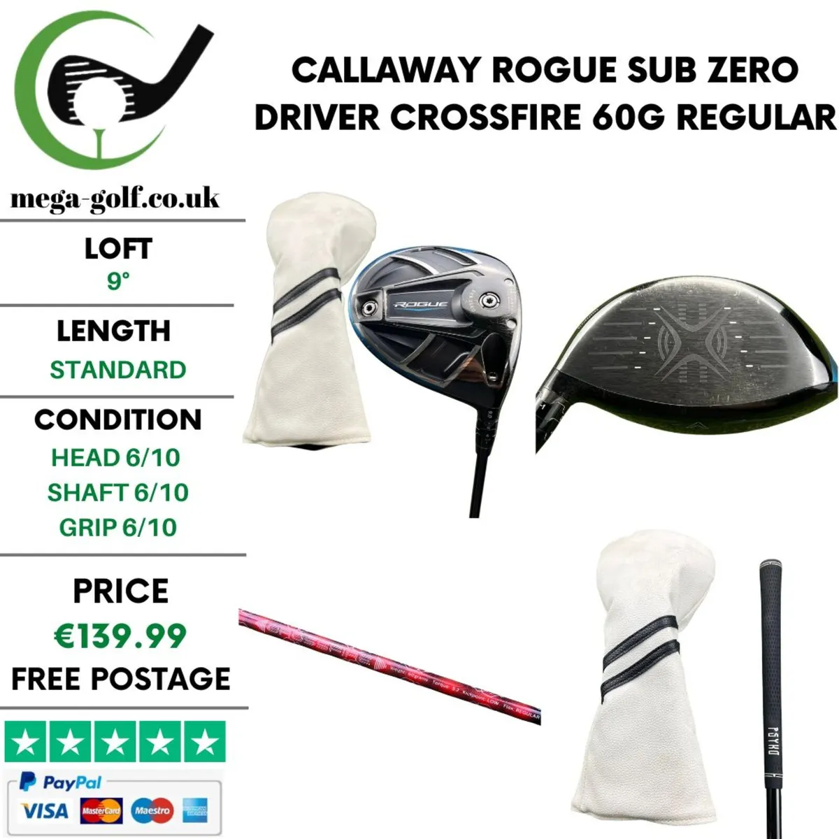 Callaway Rogue Sub Zero Driver / 9° / Regular - Image 1