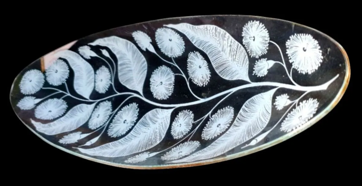 Vintage Mid-Century Chance Brothers Glass Dish - Image 1