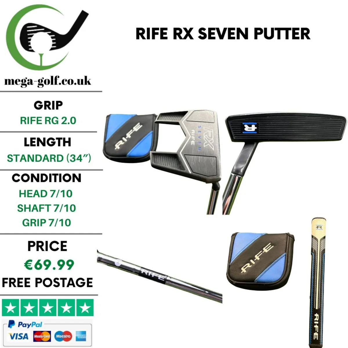 Rife RX Seven Putter / 34'' - Image 1
