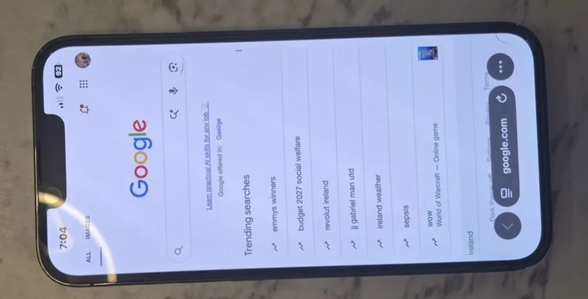 IPhone 13 Pro 128GB Grey - Works pefect but has broken back glass - Image 1