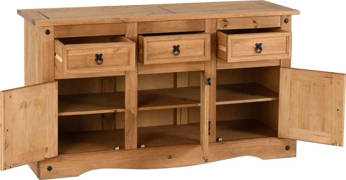 3 door 3 drawer sideboard - Image 2