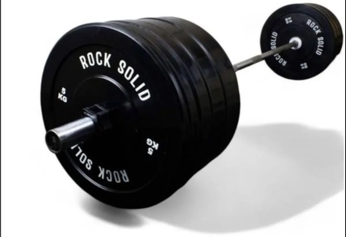 Olympic Barbell and weight plates 87.5kg