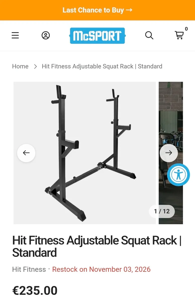 Adjustable Squat Rack - Image 4