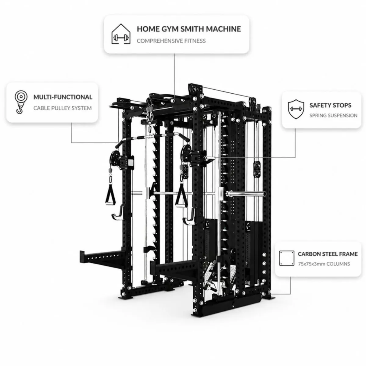 Monster Multi Function Smith Cage - Image 3