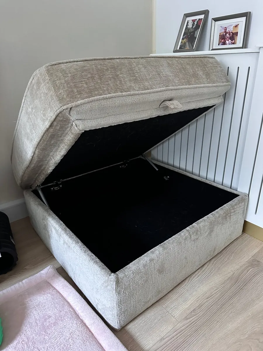 NEXT 3 Seater Sofa + Storage Footstool - Image 4