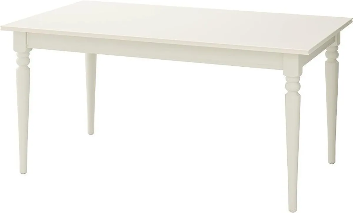 IKEA INGATORP Extendable Dining Table (White) Excellent Condition - Image 1
