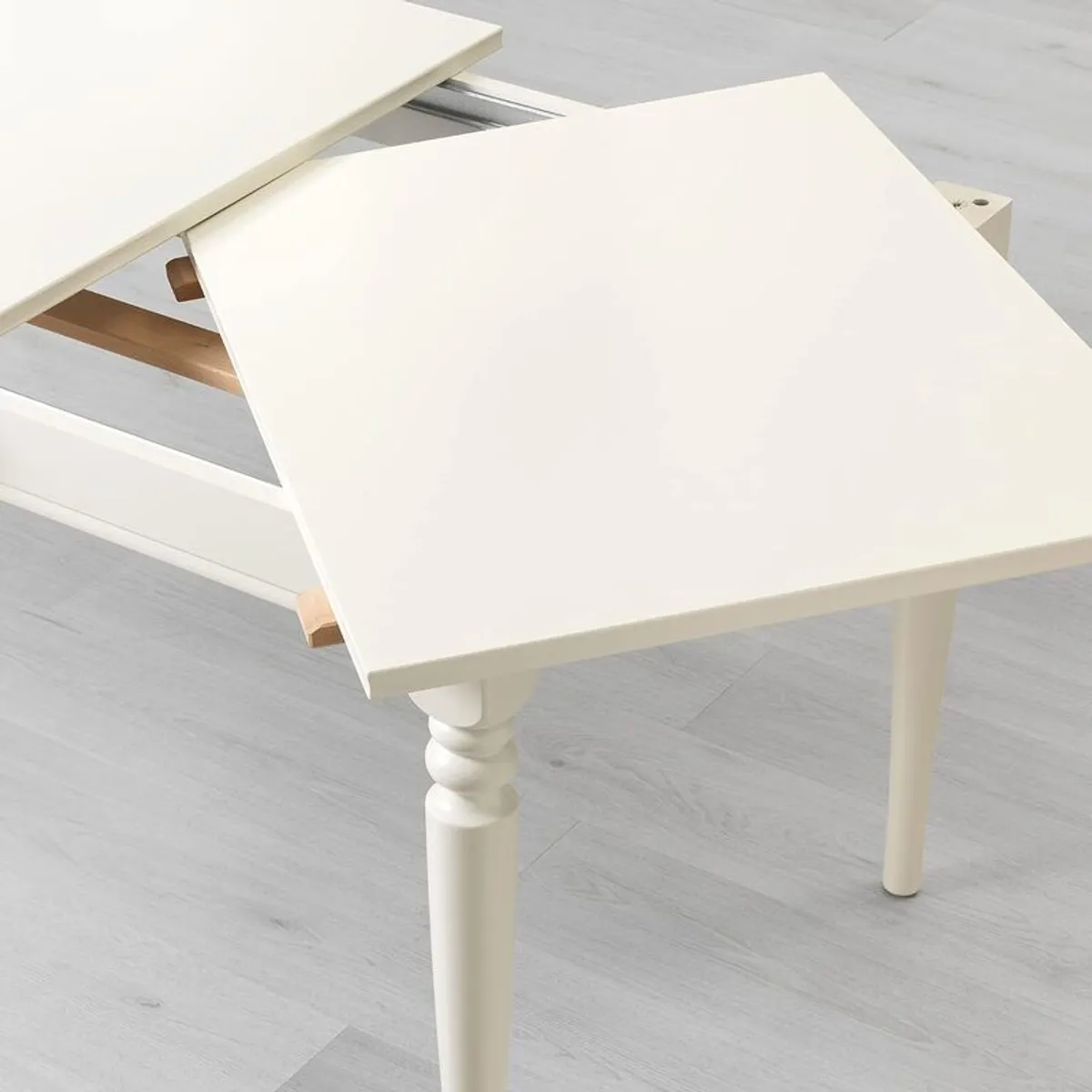 IKEA INGATORP Extendable Dining Table (White) Excellent Condition - Image 3