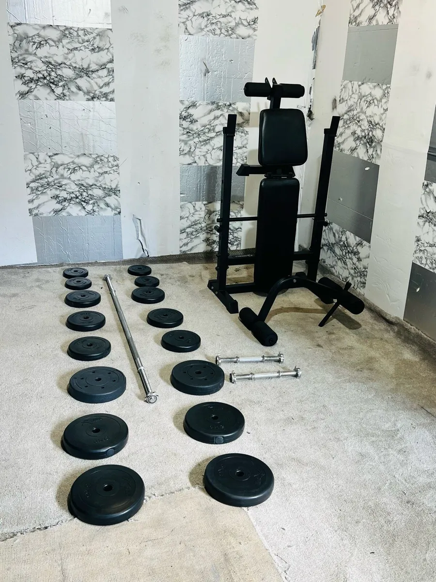 HAEVY BENCH WEIGHTS BARBELL DUMBBELLS - Image 3