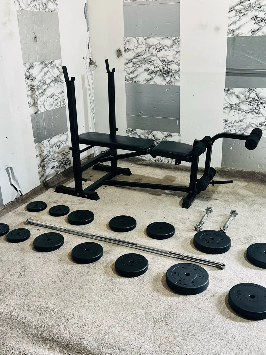 HAEVY BENCH WEIGHTS BARBELL DUMBBELLS - Image 4