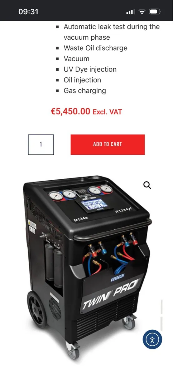 Snap on dual gas air conditioning machine - Image 2