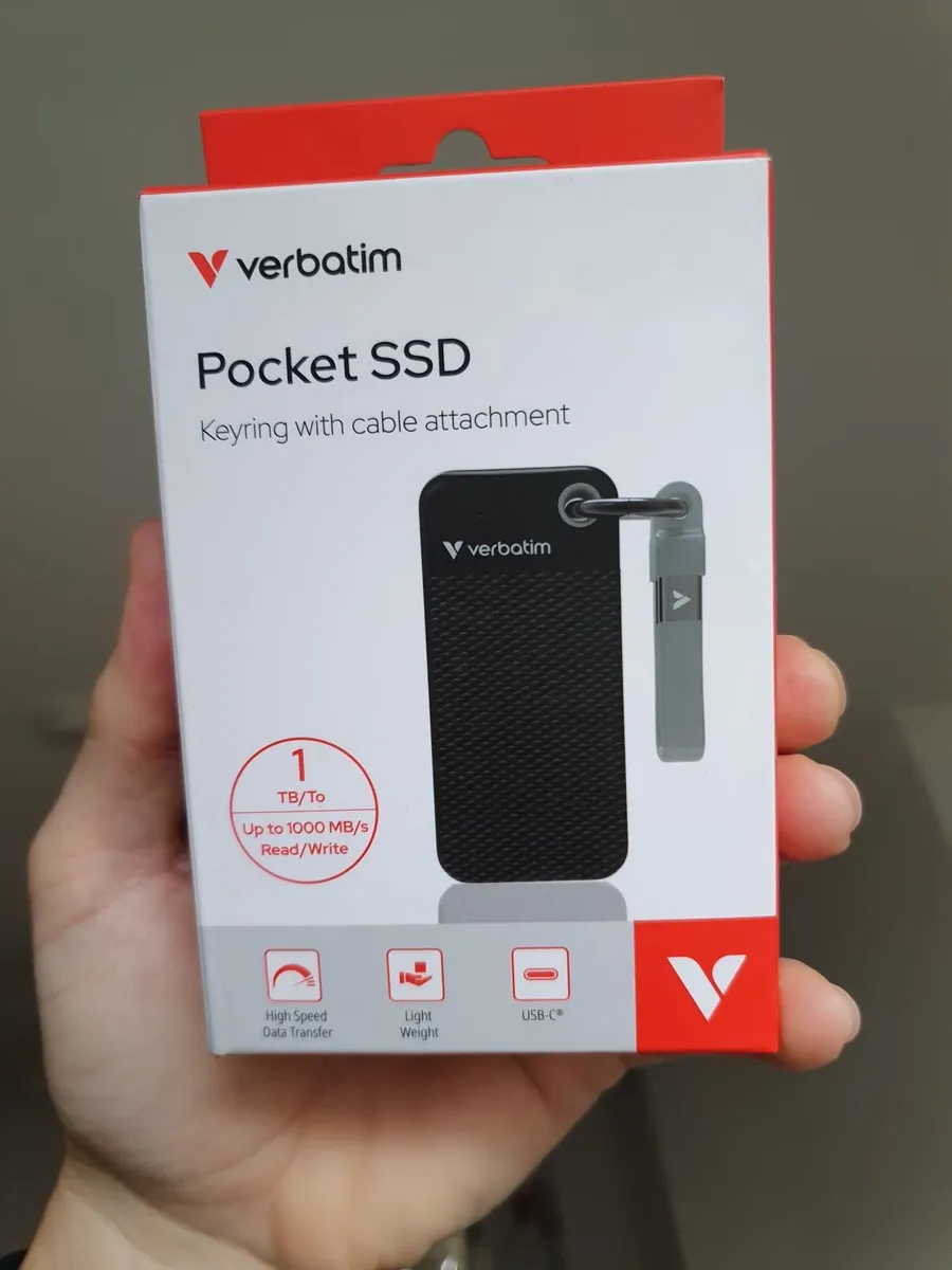 Verbatim Pocket SSD, 1TB, NEW - Image 1