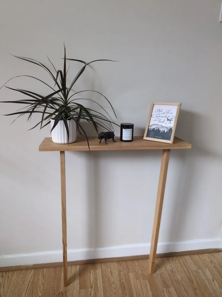 Solid Ash Wood Console Table - Image 1