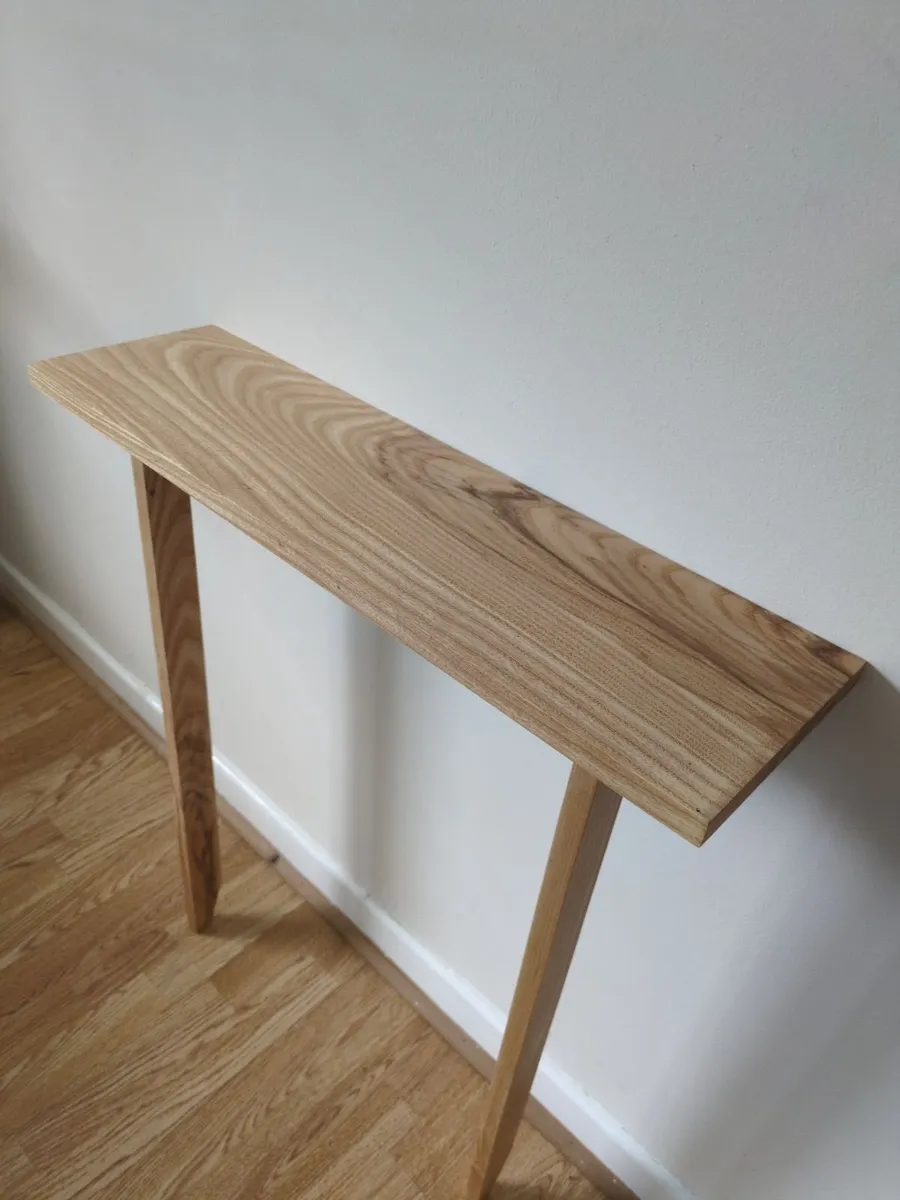 Solid Ash Wood Console Table - Image 2