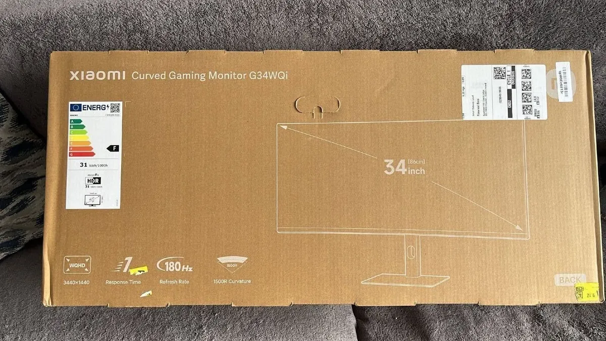 Brand New Xiaomi 34 Inch Curved Gaming Monitor - Image 1