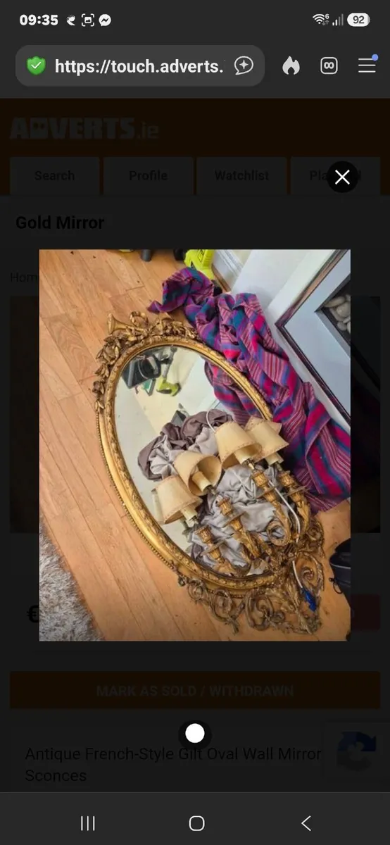 Gold Mirror - Antique - Image 1