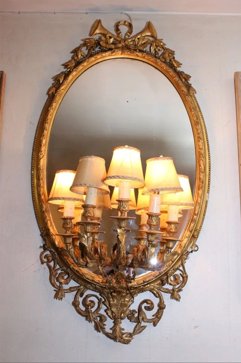 Gold Mirror - Antique - Image 2