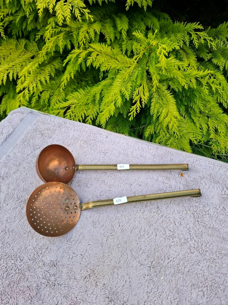 By post only copper laddle and strainer - Image 1