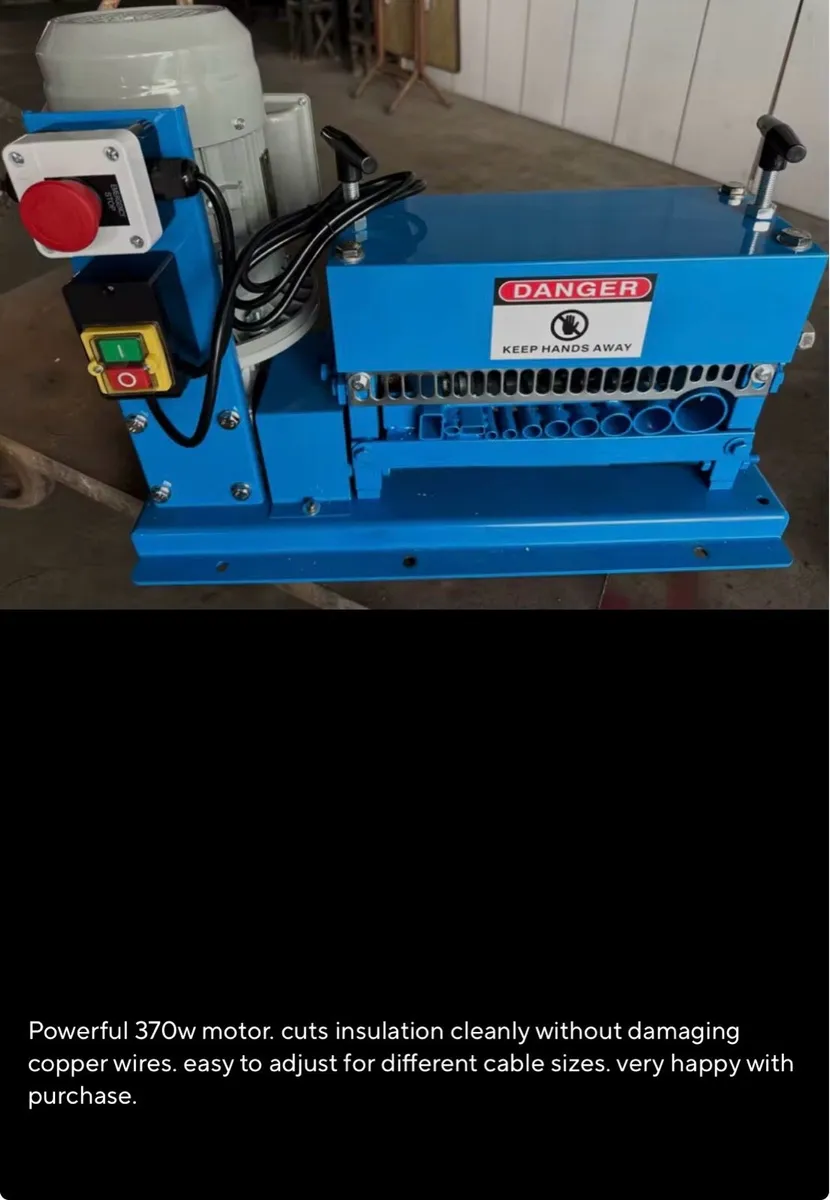 2026 Scrap Cable Stripping Machine 1mm-40mm NEW - Image 3